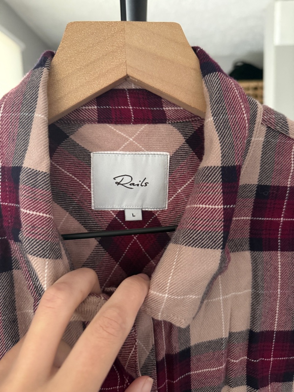 Rails Hunter Plaid Button Down in Port, Sand and Navy - Picture 7 of 9